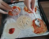 餃子の皮　ピザ作り方2写真