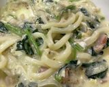 冷凍うどん　カルボナーラっぽい作り方5写真