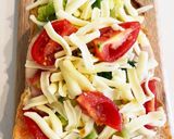 簡単ハムチーズ野菜トースト作り方4写真