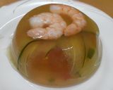 むきエビと夏野菜のゼリー作り方5写真