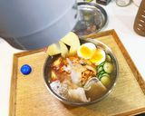 自宅でぶっかけかき氷の冷しゃぶ韓国冷麺作り方7写真