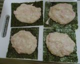 お魚ソーセージととろろ餡の磯部揚げ作り方2写真
