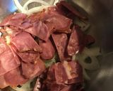 スモークタンと焼き舞茸とオリーブのマリネ作り方3写真