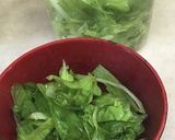 レタス外葉の味噌汁作り方5写真