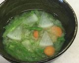 レタス外葉の味噌汁作り方11写真