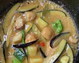 上湯で夏野菜カレー風味丼作り方3写真