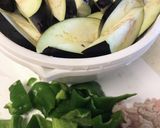 豚肉となすピーマンの辛味噌いため☆作り方1写真