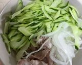 たっぷり野菜のせ冷やしうどん作り方1写真