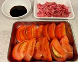 牛肉とトマトのバルサミコ酢炒め作り方1写真