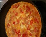 チーズと生ハムのトマトのフリッタータ作り方3写真