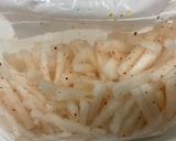 大根とタヒンの即席漬け作り方1写真