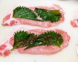 ★大葉+梅肉+チーズのミルフィーユカツ★作り方1写真