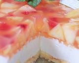 ピーチinピーチワインのレアチーズケーキ作り方40写真