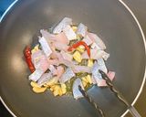 スズキとほうれん草の白ワインソースパスタ作り方3写真