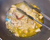 スズキとほうれん草の白ワインソースパスタ作り方6写真
