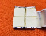 春菊と柿とクリチのサラダ 山葵風味作り方3写真