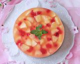 ピーチinピーチワインのレアチーズケーキ作り方32写真