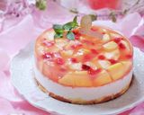 ピーチinピーチワインのレアチーズケーキ作り方33写真