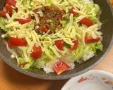ワンパンでスピード一品！夏野菜タコライス作り方8写真