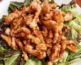 鶏胸肉のカリカリ甘酢あんかけ作り方6写真