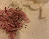 簡単　山芋ベーコンのマヨポン酢和え作り方2写真