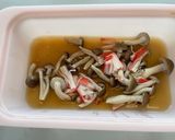 ヘルシー♪レンジで豆腐のきのこあんかけ作り方1写真