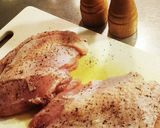 鶏胸肉レモンクリーム煮作り方1写真