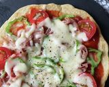 食べるまで10分！オートミールピザ作り方4写真