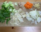豚野菜の玉子とじ作り方1写真