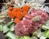 豚野菜の玉子とじ作り方2写真