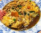 豚野菜の玉子とじ作り方10写真