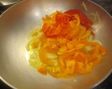 野菜パスタ　リングイニ・コン・ペペロネ作り方2写真
