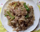 生姜焼きチャーハン♪作り方1写真