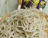 リカちゃん♡椎茸めんつゆ海ぶどう蕎麦作り方1写真