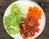 シークワーサー使用☆ヘルシー野菜スープ作り方1写真