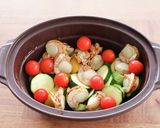 ベビーホタテと夏野菜のホットマリネ作り方4写真