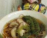 リカちゃん♡椎茸めんつゆ海ぶどう蕎麦作り方16写真