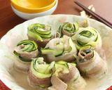 【レンジで簡単】ズッキーニのバラ肉巻き作り方5写真