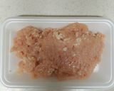 れんこん食感と鶏胸ひき肉団子のチリソース作り方1写真