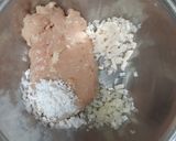 れんこん食感と鶏胸ひき肉団子のチリソース作り方5写真