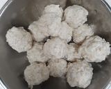 れんこん食感と鶏胸ひき肉団子のチリソース作り方12写真