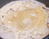 ワンパンきのこクリームスパゲッティ作り方6写真