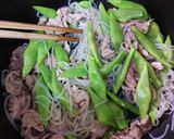 モロッコいんげんと豚肉と糸こんの炒め煮作り方6写真