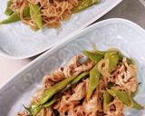 モロッコいんげんと豚肉と糸こんの炒め煮作り方9写真