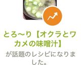 とろ〜り【オクラとワカメの味噌汁】作り方5写真