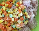 鶏胸カラフルつくね作り方2写真