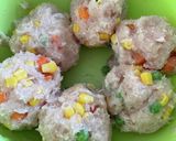 鶏胸カラフルつくね作り方3写真