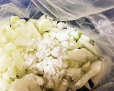 大葉とえのき茸のチーズinハンバーグ作り方2写真