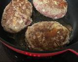 大葉とえのき茸のチーズinハンバーグ作り方8写真