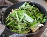 空芯菜としめじの納豆パスタ作り方8写真